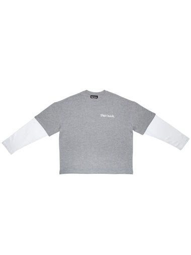 STREET DEALER T-SHIRT DOUBLE LAYER GREY