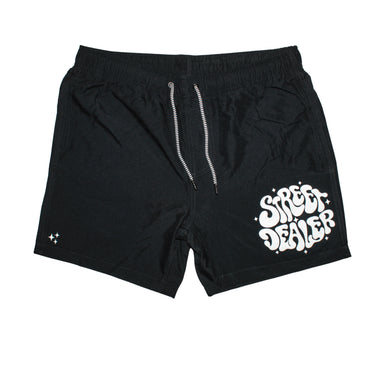 STREET DEALER SHINING SWIM SHORT BLACK