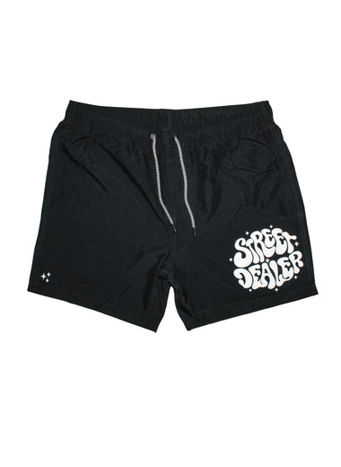 STREET DEALER SHINING SWIM SHORT BLACK