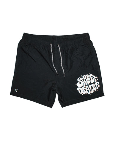 STREET DEALER SHINING SWIM SHORT BLACK