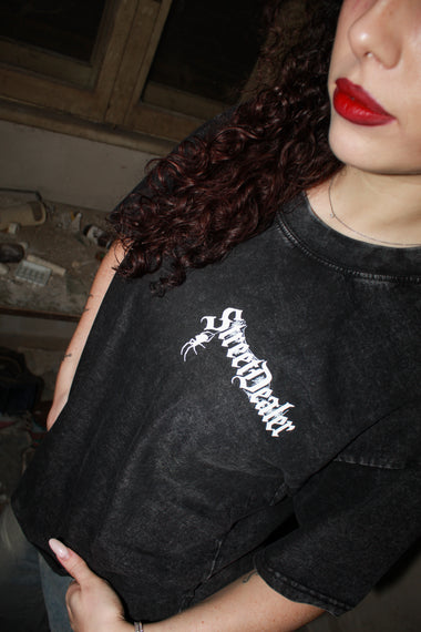 STREET DEALER SPIDER WEB T-SHIRT BLACK