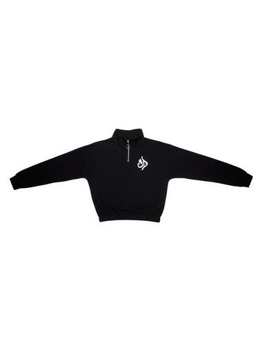 STREET DEALER CROPPED SWEATSHIRT BLACK