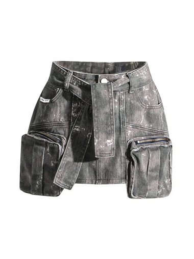 STREET DEALER CARGO SKIRT CAMO