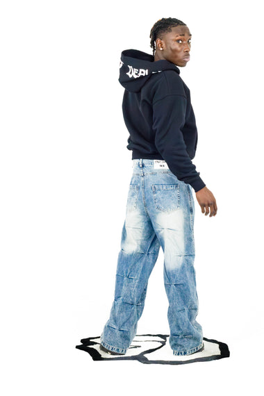 STREET DEALER ULTRA HEAVY ZIP HOODIE BLACK