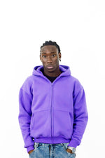 STREET DEALER ULTRA HEAVY ZIP HOODIE PURPLE