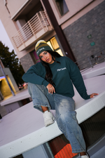 STREET DEALER CREWNECK PETROL GREEN