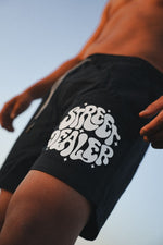 STREET DEALER SHINING SWIM SHORT BLACK