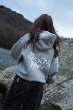 STREET DEALER GRAFFITI ZIP HOODIE GREY