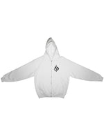 STREET DEALER GRAFFITI ZIP HOODIE WHITE