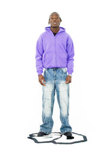STREET DEALER ULTRA HEAVY ZIP HOODIE PURPLE