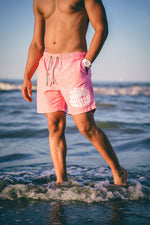 STREET DEALER SHINING SWIM SHORT TROPICAL PINK