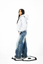 STREET DEALER ULTRA HEAVY ZIP HOODIE GREY