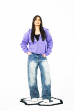 STREET DEALER ULTRA HEAVY ZIP HOODIE PURPLE