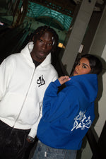 STREET DEALER GRAFFITI ZIP HOODIE BLUE ROYAL