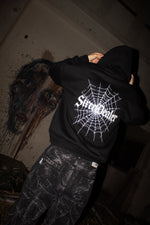 STREET DEALER SPIDER WEB HOODIE BLACK