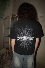 STREET DEALER SPIDER WEB T-SHIRT BLACK