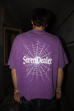 STREET DEALER SPIDER WEB T-SHIRT PURPLE