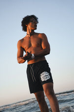 STREET DEALER SHINING SWIM SHORT BLACK