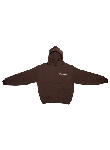 STREET DEALER BASIC HOODIE DARK BROWN