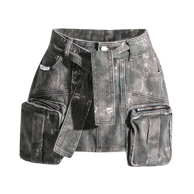 STREET DEALER CARGO SKIRT CAMO