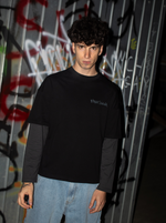 STREET DEALER T-SHIRT DOUBLE LAYER BLACK