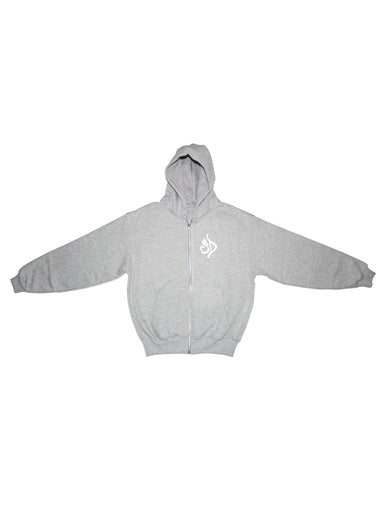 STREET DEALER GRAFFITI ZIP HOODIE GREY