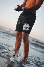 STREET DEALER SHINING SWIM SHORT BLACK