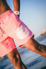 STREET DEALER SHINING SWIM SHORT TROPICAL PINK